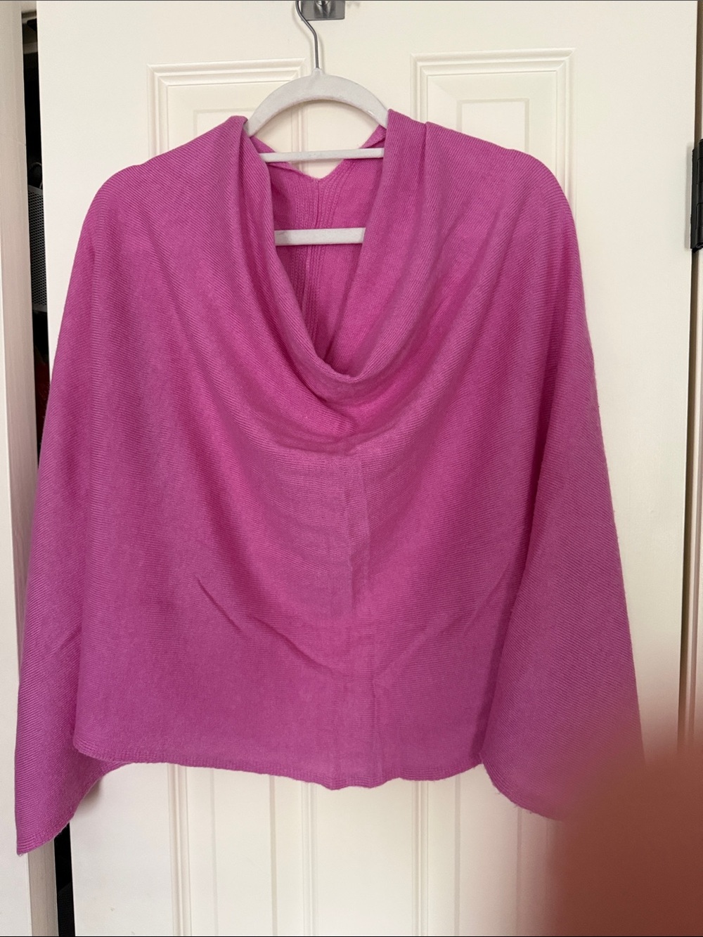 Pink Pineapple poncho cashmere blend